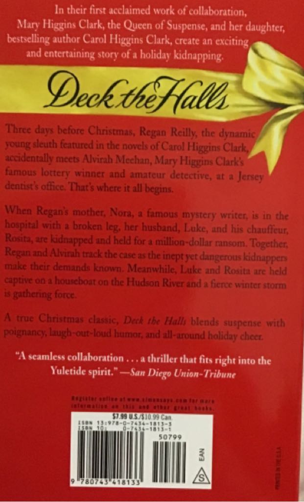 Deck the Halls - Mary Higgins Clark (Pocket - Paperback) book collectible [Barcode 9780743418133] - Main Image 2