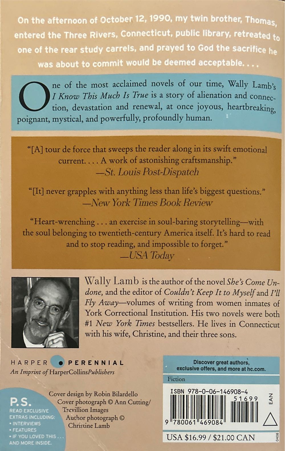 I Know This Much Is True - Wally Lamb (Harper Perennial - Paperback) book collectible [Barcode 9780061469084] - Main Image 2