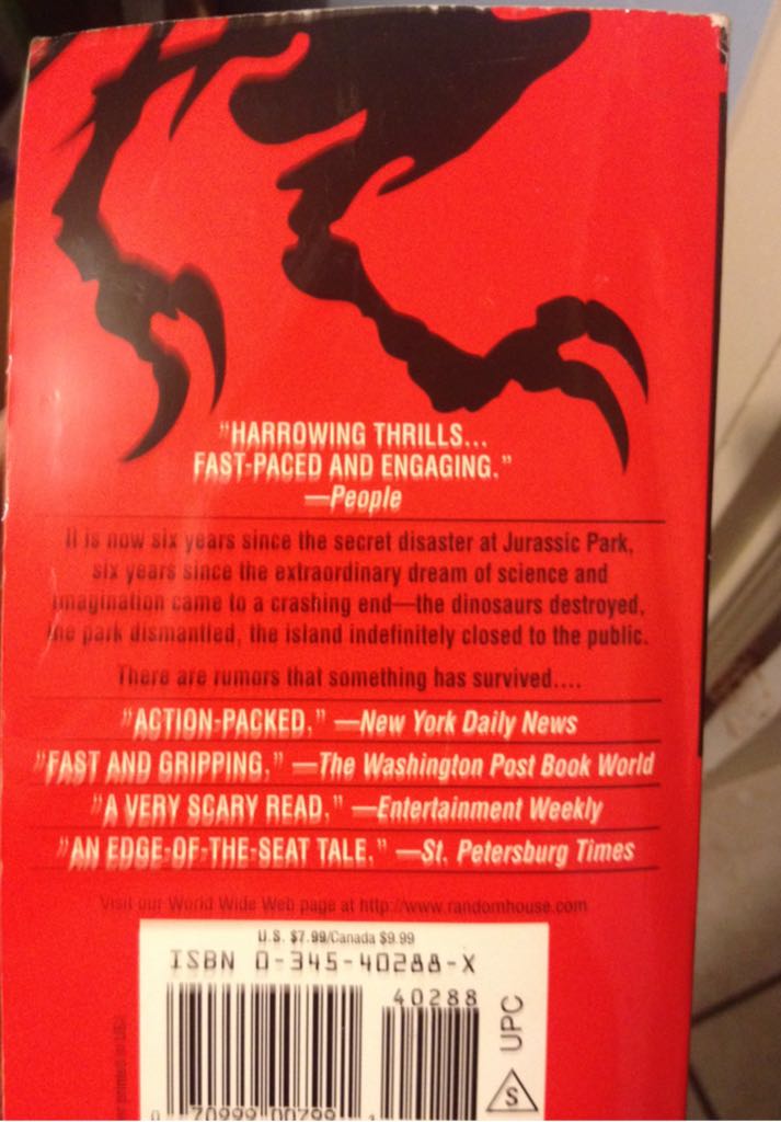 The Lost World - Michael Crichton (Ballantine - Paperback) book collectible [Barcode 9780345402882] - Main Image 2