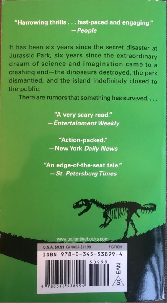The Lost World - Michael Crichton (Random House Digital, Inc. - Paperback) book collectible [Barcode 9780345538994] - Main Image 2