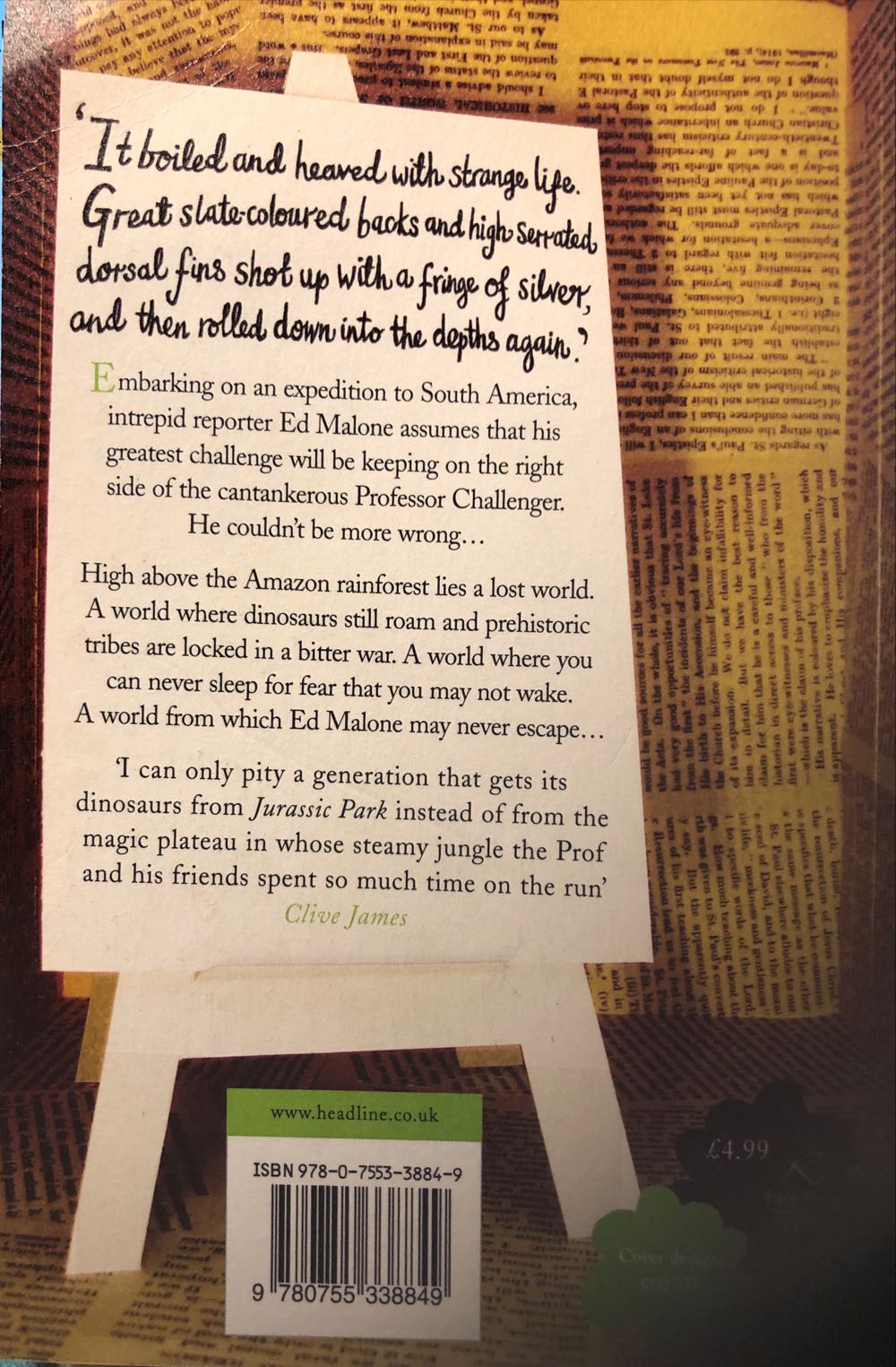 The Lost World - Arthur Conan Doyle (Headline Book Pub Limited) book collectible [Barcode 9780755338849] - Main Image 2