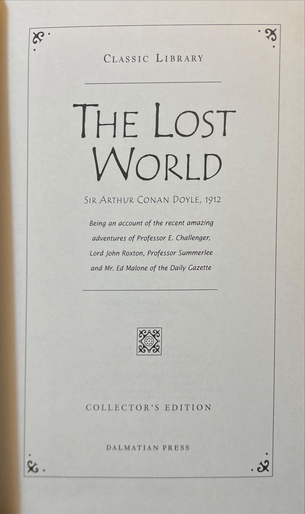 Lost World, The - Sir Arthur Conan Doyle (Dalmartian Press - Calf-Binding) book collectible [Barcode 9781403709165] - Main Image 3