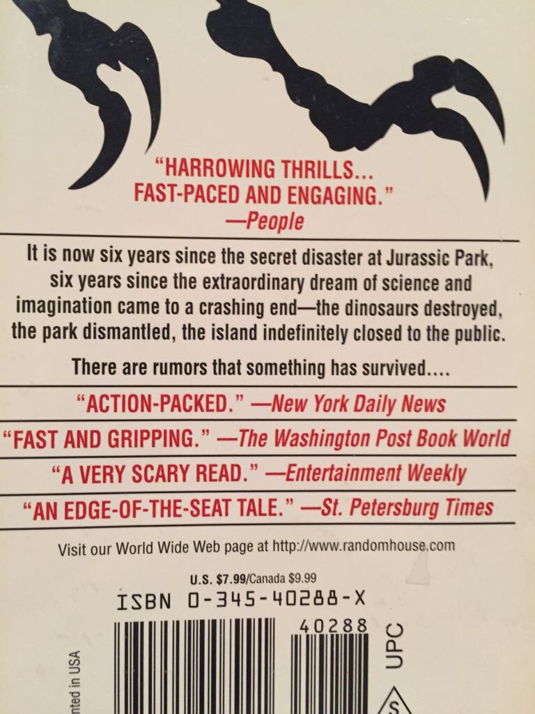 Lost World, The - Michael Crichton book collectible - Main Image 2