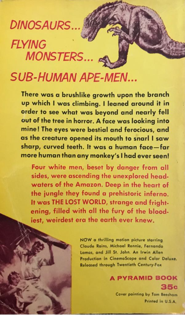 The Lost World - Sir Arthur Conan Doyle (A Pyramid Book - Trade Paperback) book collectible - Main Image 2