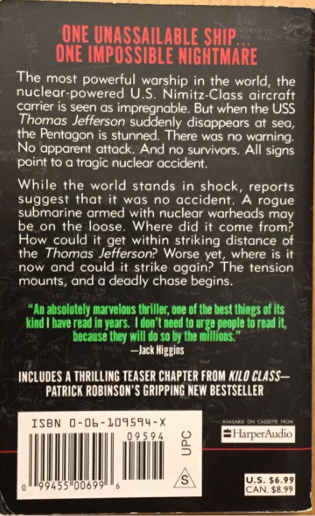 Nimitz Class - Patrick Robinson (HarperTorch - Paperback) book collectible [Barcode 9780061095948] - Main Image 2