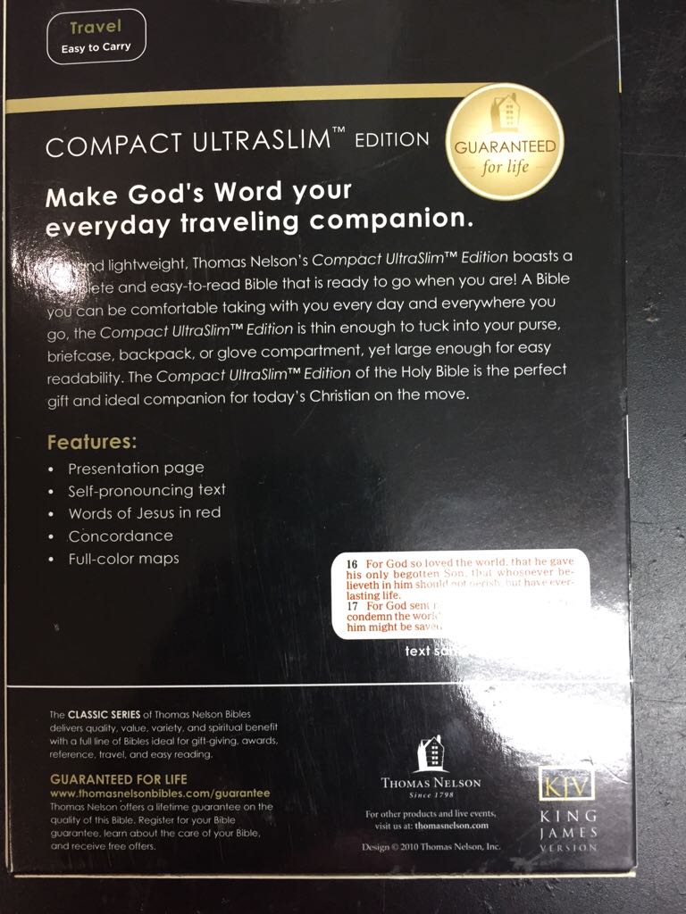 Holy Bible - God book collectible [Barcode 9781418547912] - Main Image 2