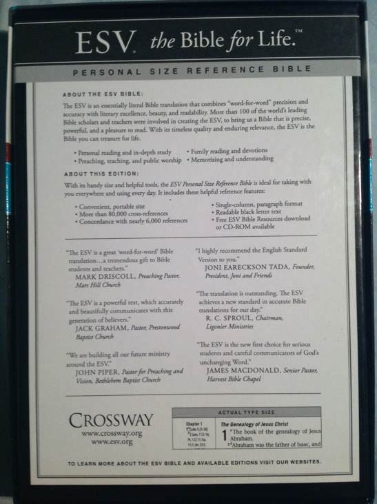 Holy Bible - God (Crossway Books) book collectible [Barcode 9781581346794] - Main Image 2