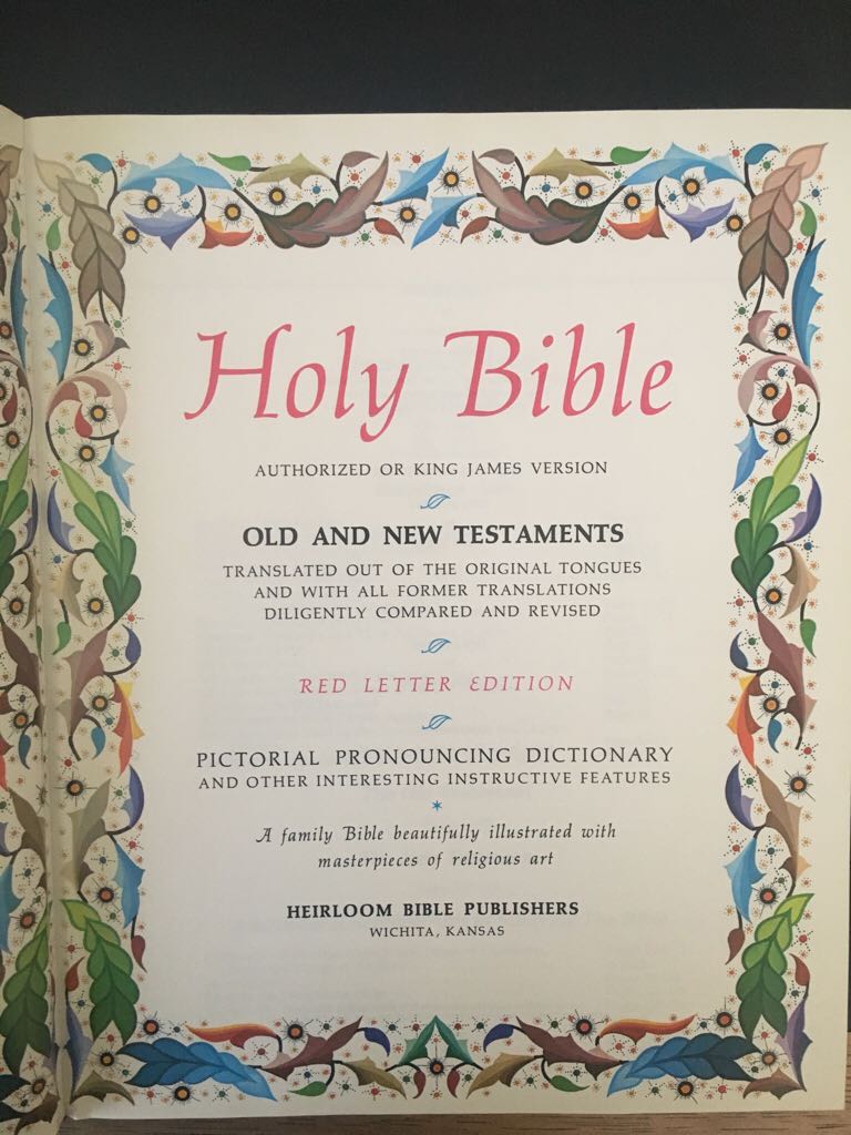 Holy Bible - God (Heirloom Bible Publishers, Inc - Hardcover) book collectible - Main Image 2