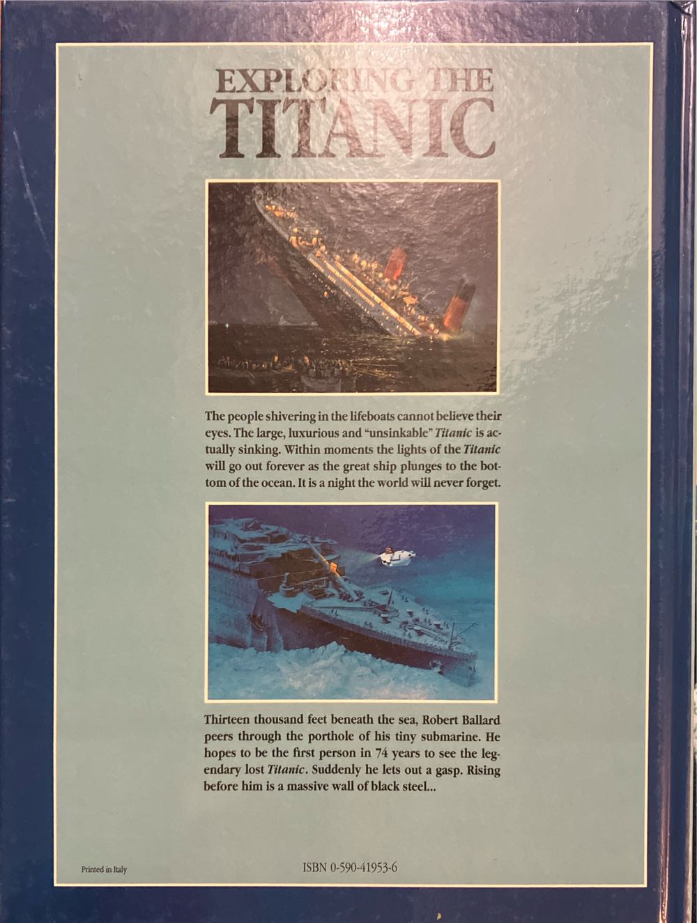 Exploring the Titanic - Robert D. Ballard (Scholastic - Hardcover) book collectible [Barcode 9780590419536] - Main Image 2