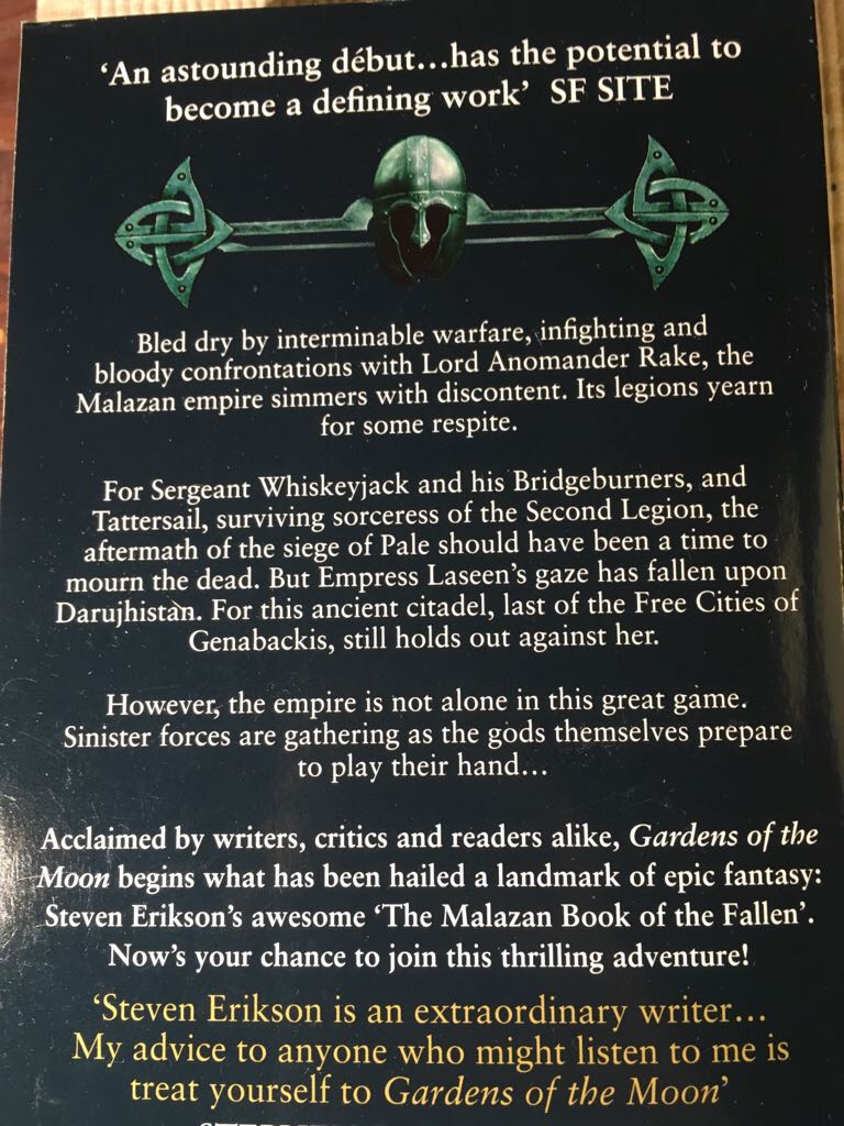 Gardens of the Moon - Steven Erikson (Bantam Books - Paperback) book collectible [Barcode 9780553819571] - Main Image 2