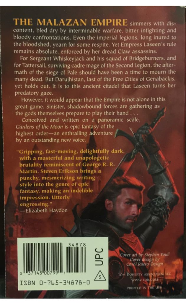 Gardens Of The Moon - Steven Erikson (Tor Fantasy - Paperback) book collectible [Barcode 9780765348784] - Main Image 2
