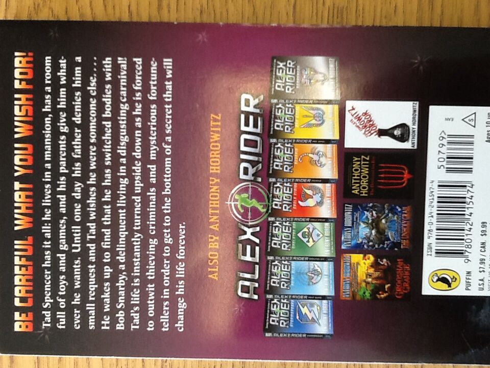 The Switch - Anthony Horowitz (Puffin Books - Paperback) book collectible [Barcode 9780142415474] - Main Image 2