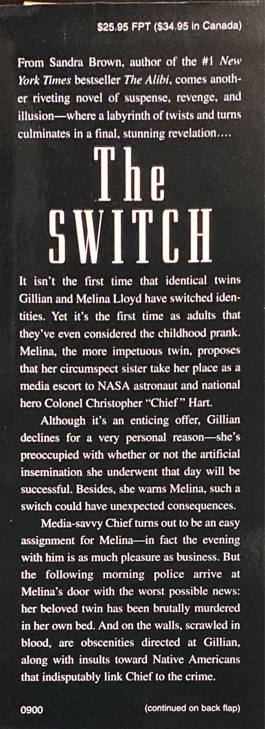 The Switch - Sandra Brown (Warner Books, Inc. - Hardcover) book collectible [Barcode 9780446527033] - Main Image 3