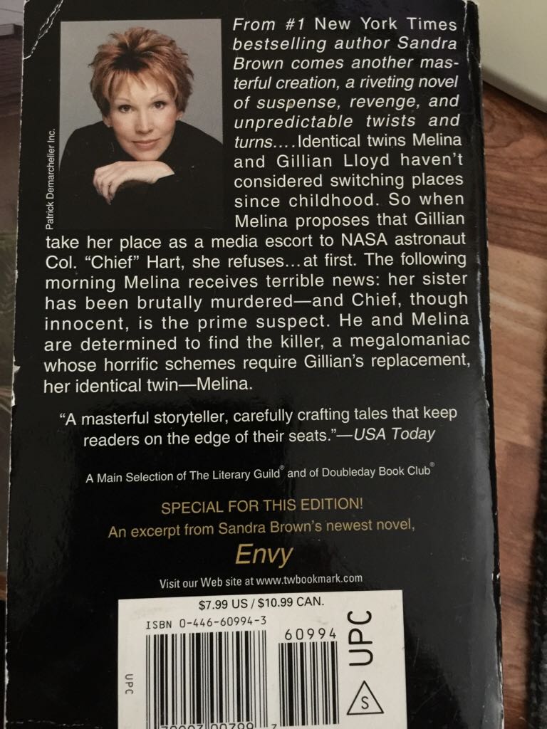 The Switch - Sandra Brown (Grand Central Publishing - Paperback) book collectible [Barcode 9780446609944] - Main Image 2