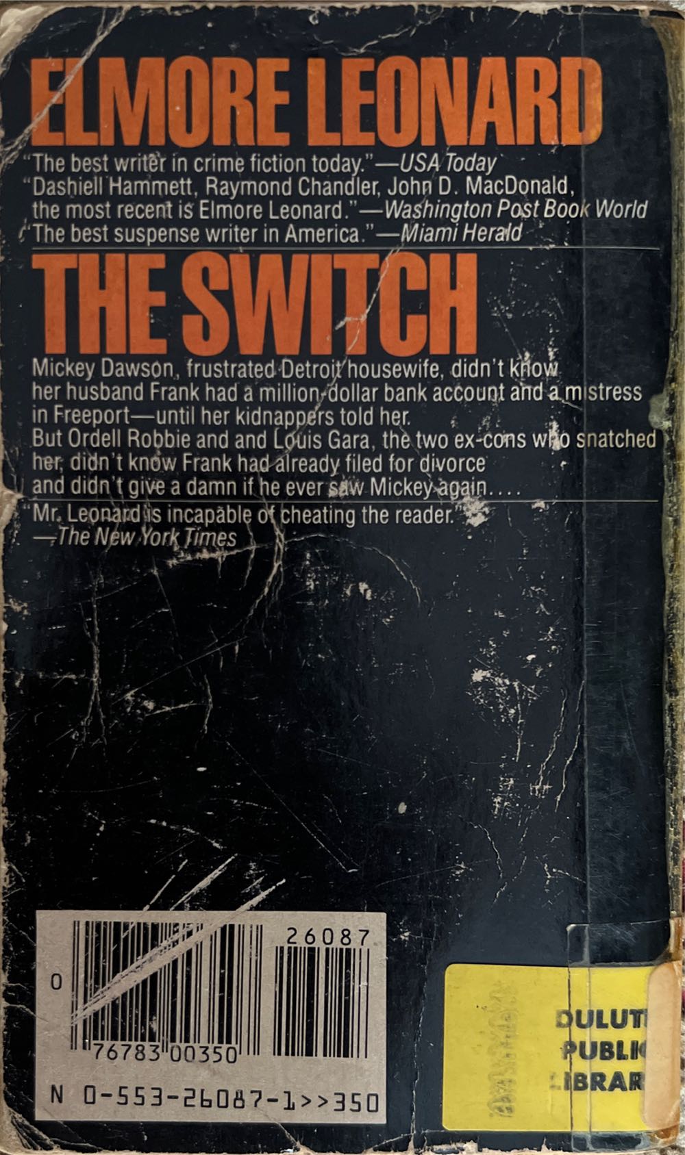 The Switch - Elmore Leonard (Bantam Books - Paperback) book collectible [Barcode 9780553246063] - Main Image 2