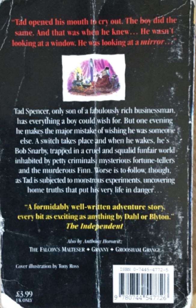 Children-Anthony Horowitz-The Switch - Sandra Brown book collectible [Barcode 9780744547726] - Main Image 2