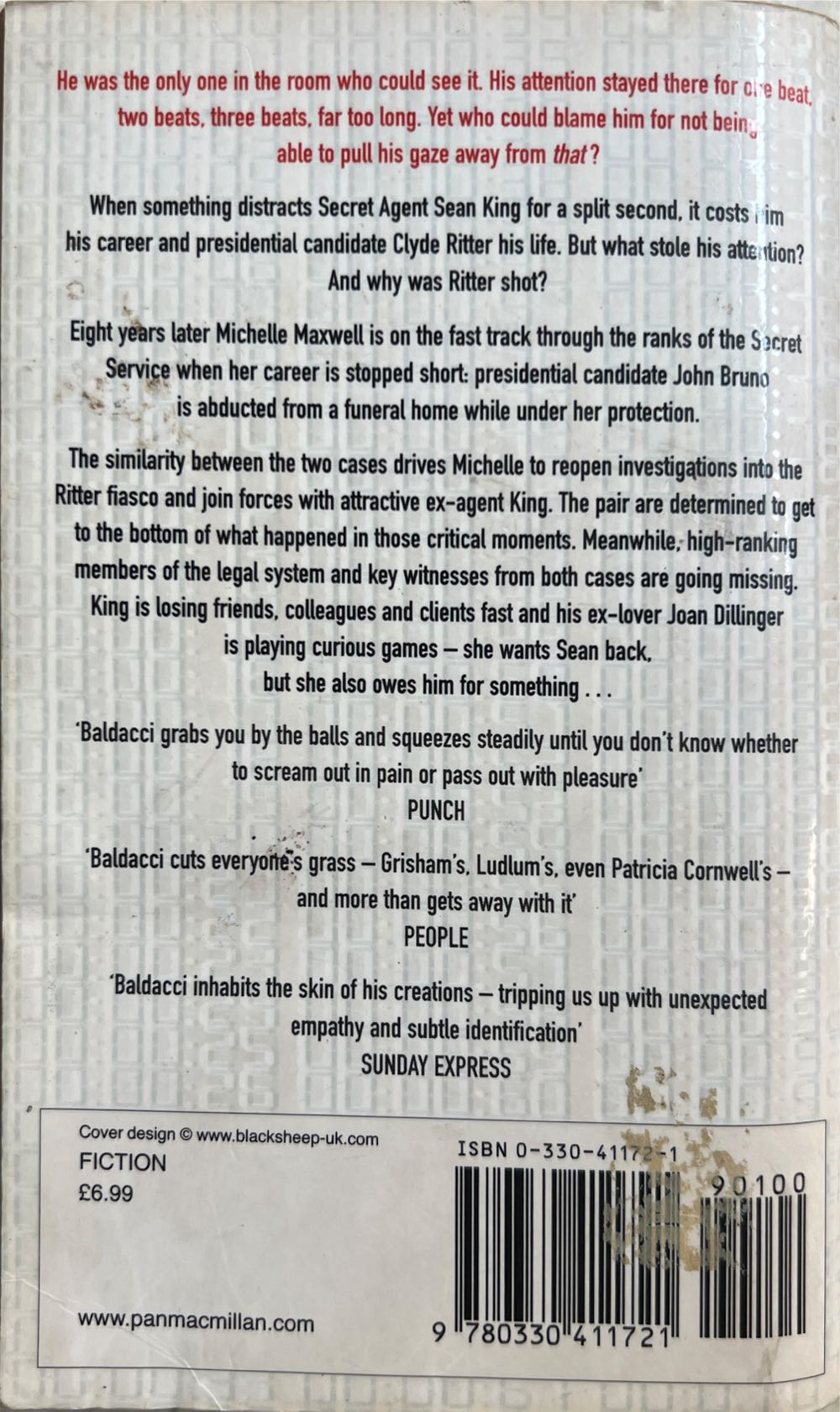 Split Second (Sean King & Michelle Maxwell, #1) - David Baldacci (Pan Publishing - Paperback) book collectible [Barcode 9780330411721] - Main Image 2