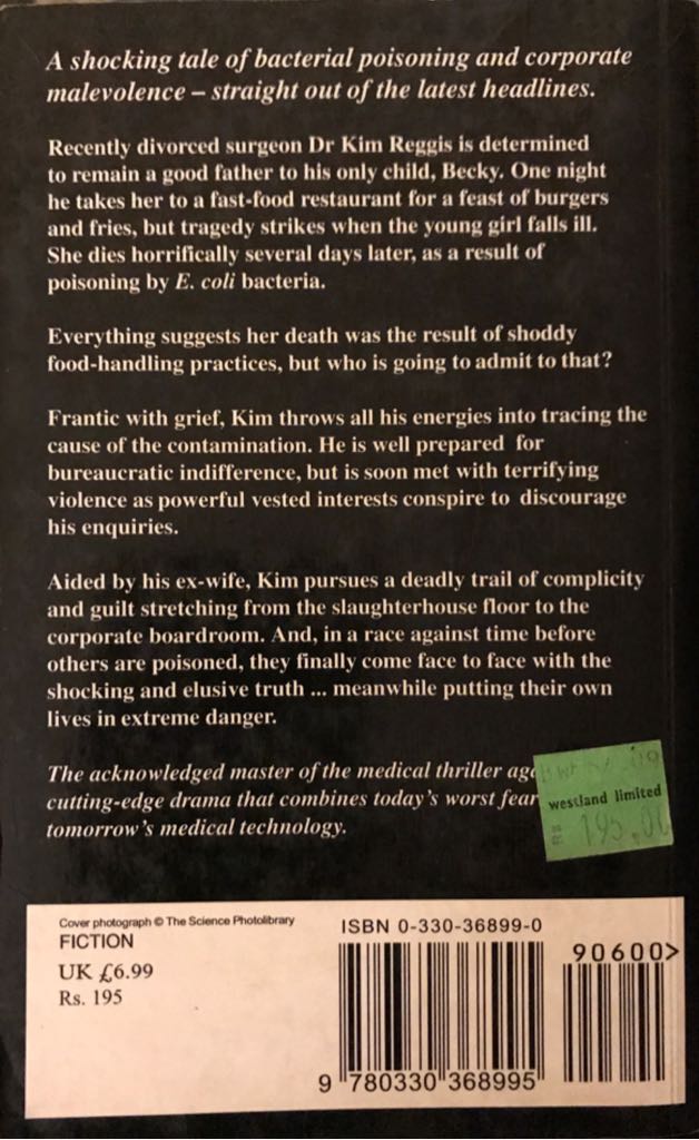 Toxin - Robin Cook (Pan Books - Paperback) book collectible [Barcode 9780330368995] - Main Image 2