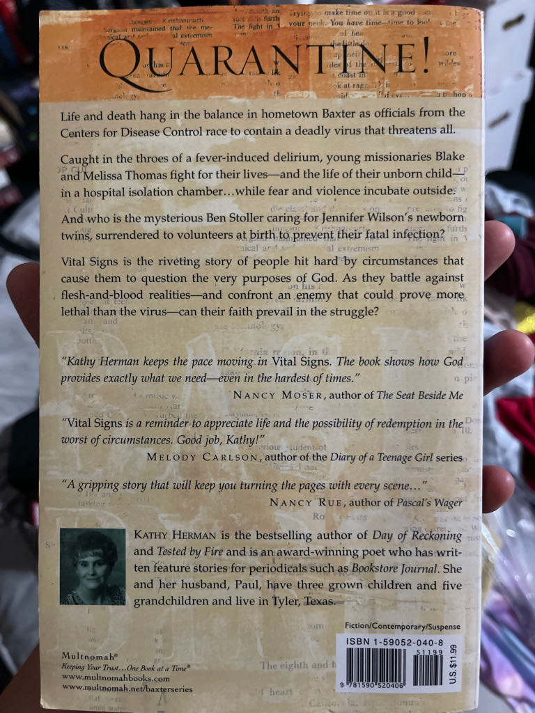 Vital Signs - Kathy Herman (Multnomah Books - Paperback) book collectible [Barcode 9781590520406] - Main Image 2