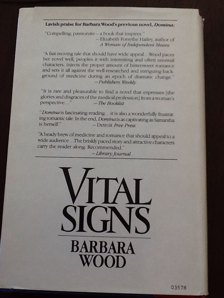 Vital Signs - Wood (Doubleday & Company, Inc. - Hardcover) book collectible - Main Image 2