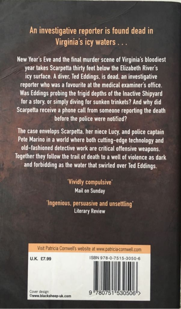 Cause of Death - Patricia Cornwell (Time Warner Books - Paperback) book collectible [Barcode 9780751530506] - Main Image 2