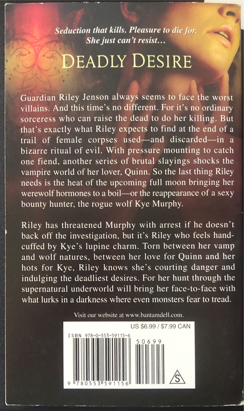 Deadly Desire #7 - Keri Arthur (Dell - Paperback) book collectible [Barcode 9780553591156] - Main Image 2