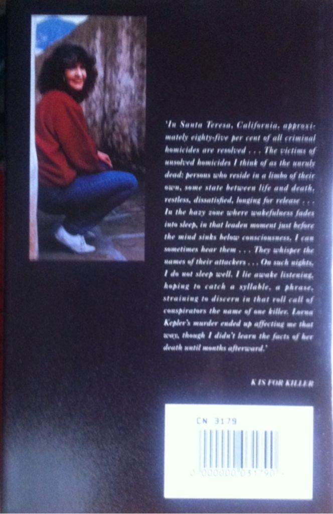 K is for Killer - Sue Grafton (Pan Books - Paperback) book collectible [Barcode 9780330334808] - Main Image 2