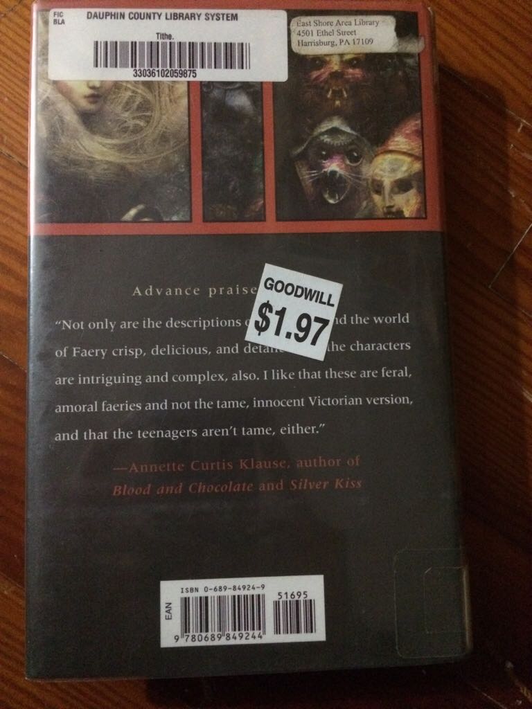 Tithe  (Hardcover) book collectible - Main Image 2