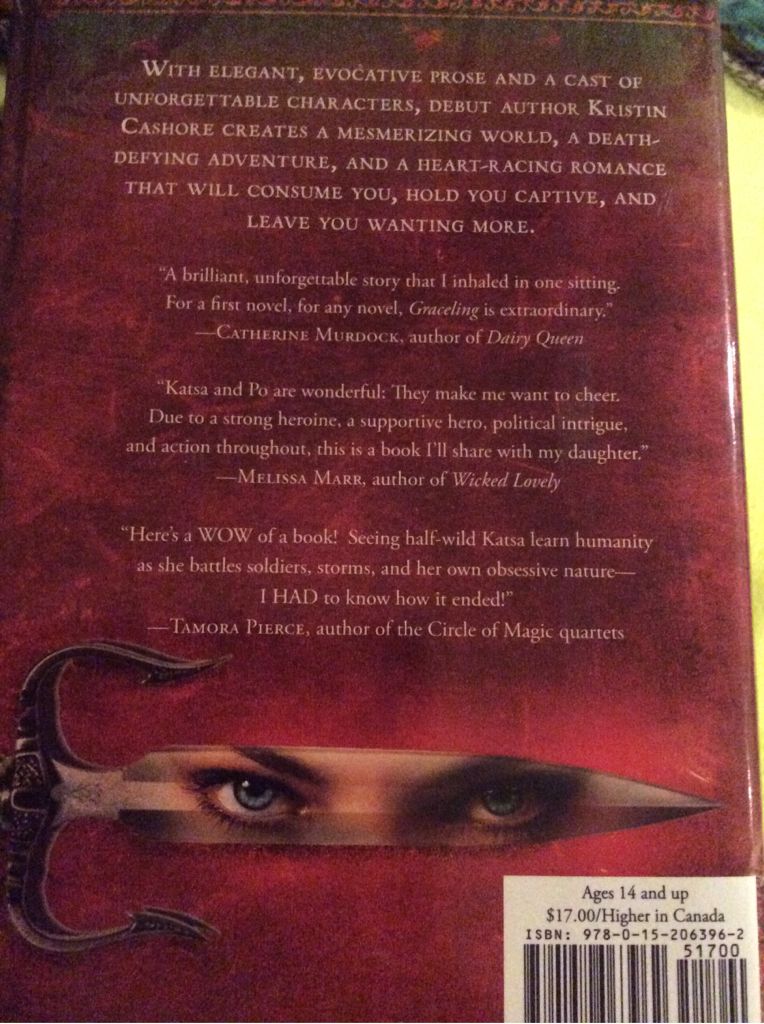 Graceling - Kristin Cashore (Harcourt - Hardcover) book collectible [Barcode 9780152063962] - Main Image 2