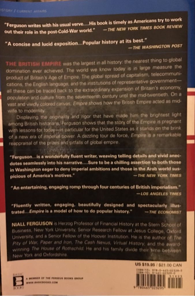 Empire - Niall Ferguson (Basic Books - Trade Paperback) book collectible [Barcode 9780465023295] - Main Image 2
