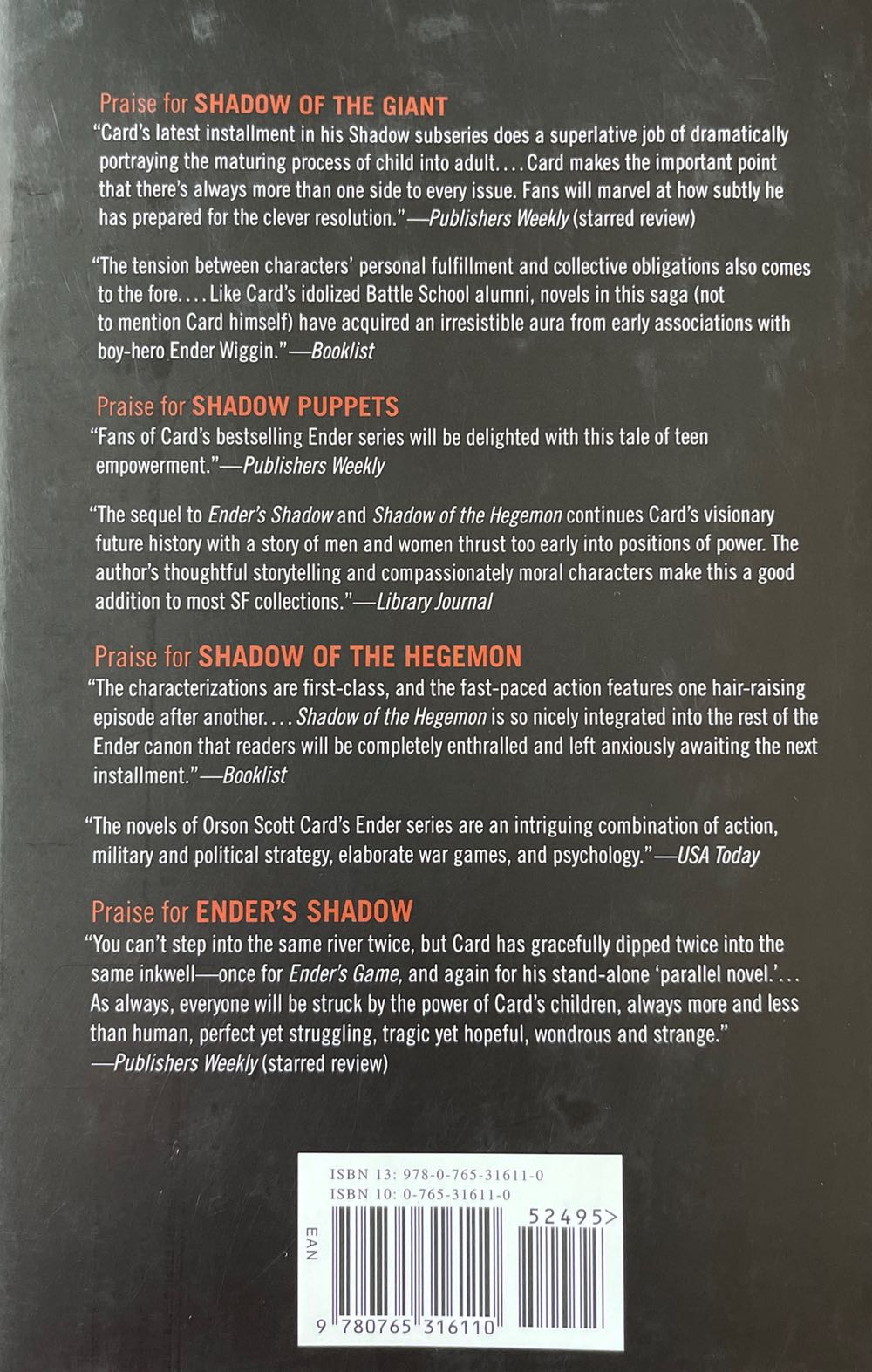 Empire - Orson Scott Card (Tor Books - Hardcover) book collectible [Barcode 9780765316110] - Main Image 2