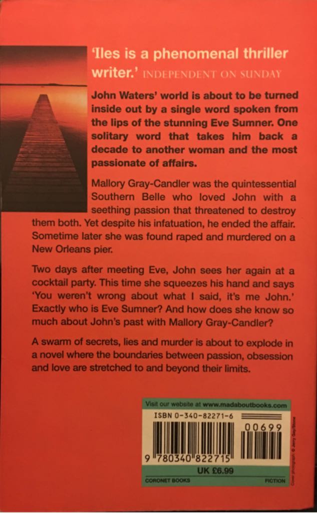 Sleep No More - Greg Iles (Coronet Books - Paperback) book collectible [Barcode 9780340822715] - Main Image 2