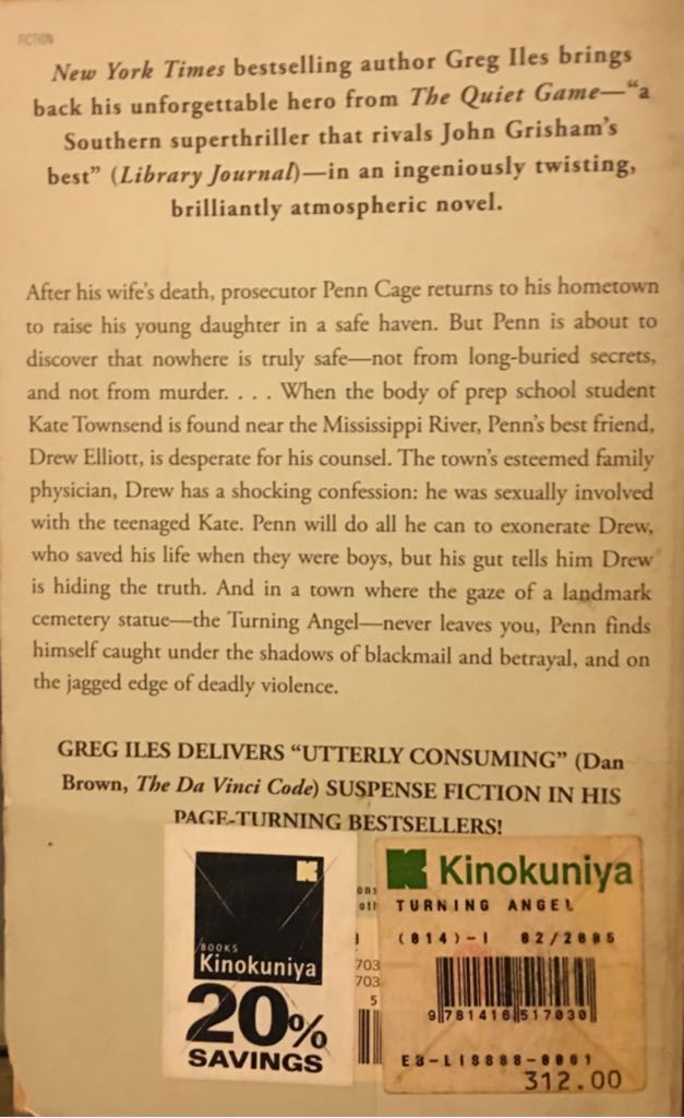 Turning Angel - Greg Iles (Pocket Star Books - Paperback) book collectible [Barcode 9781416517030] - Main Image 2