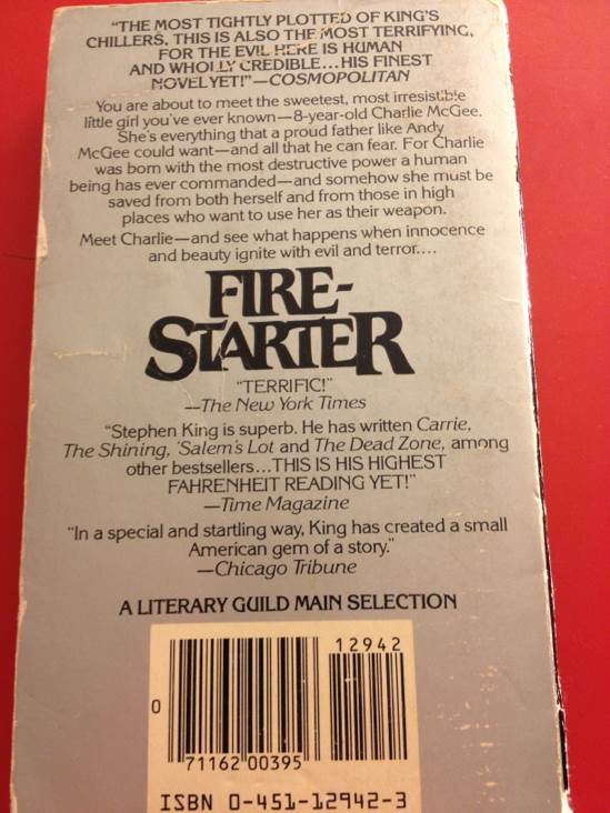 Firestarter - Stephen King (New American Library - Paperback) book collectible [Barcode 9780451129420] - Main Image 2