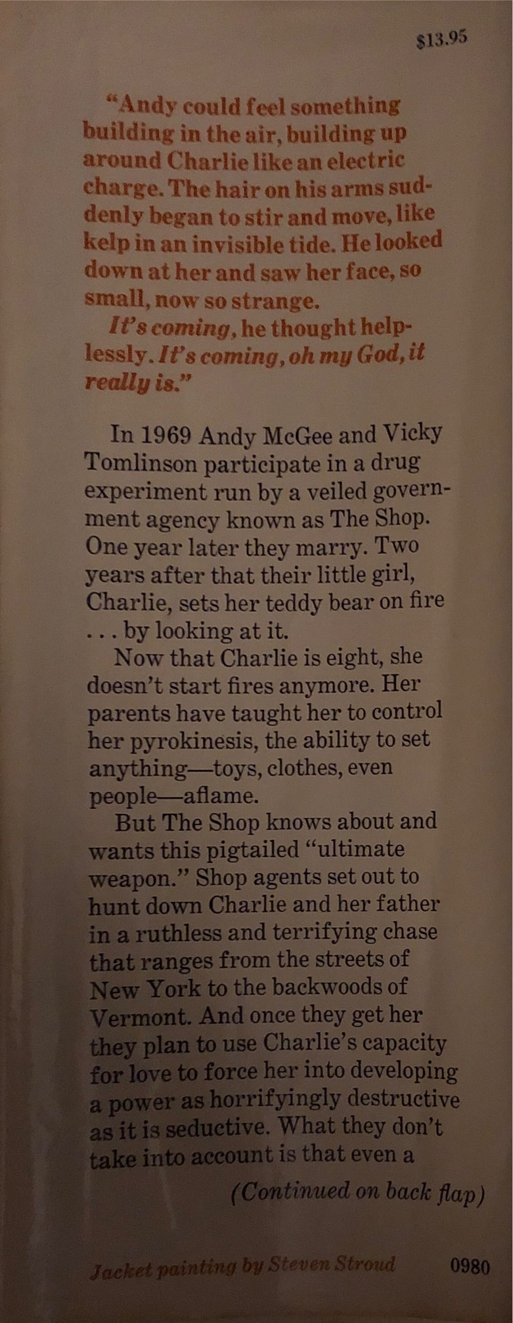 Firestarter - Stephen King (Viking - Hardcover) book collectible [Barcode 9780670315413] - Main Image 4