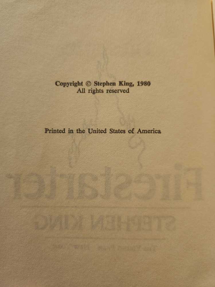 Firestarter - Stephen King (Viking - Hardcover) book collectible - Main Image 4