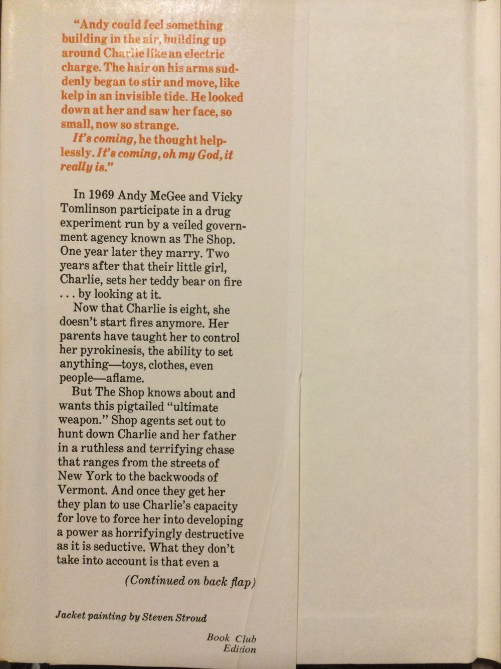 Firestarter - Stephen King (The Viking Press New York - Hardcover) book collectible - Main Image 4