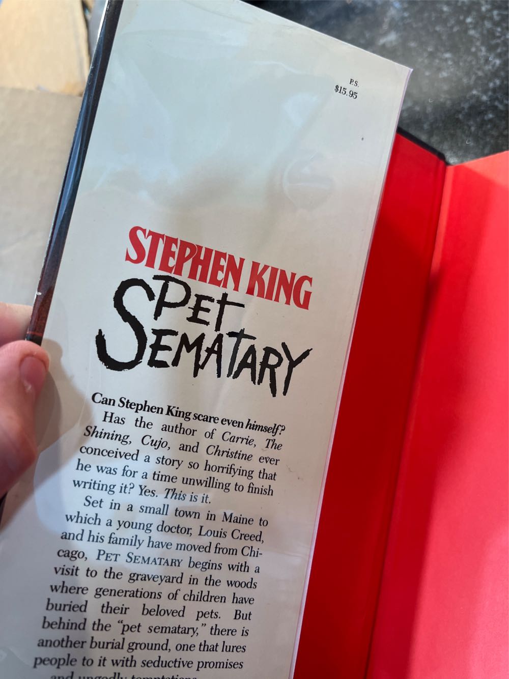 Pet Sematary - Stephen King (Doubleday - Hardcover) book collectible [Barcode 9780385182447] - Main Image 3