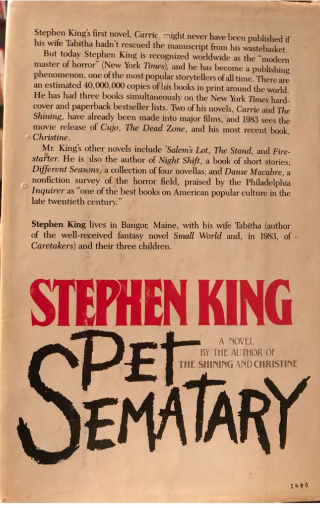 Stephen King: Pet Sematary (1st Edition) - Stephen King (A Doubleday Book - Hardcover) book collectible - Main Image 2