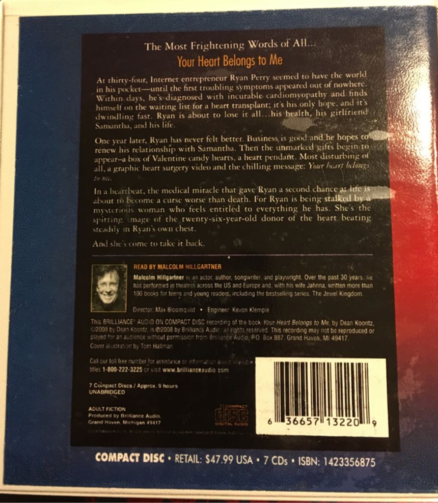 Your Heart Belongs To Me - Dean Koontz (Brilliance Audio) book collectible - Main Image 2