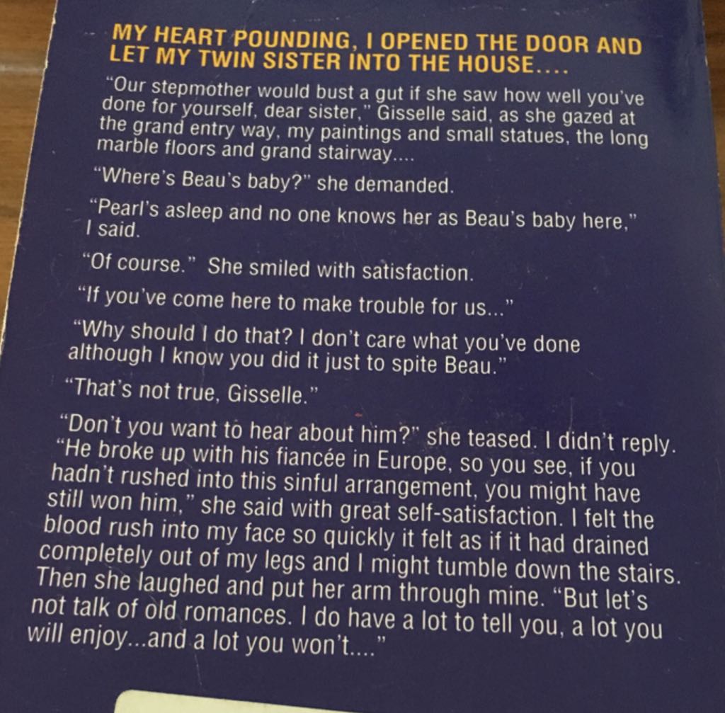 All That Glitters - V. C. Andrews (Pocket Books - Hardcover) book collectible [Barcode 9780671875749] - Main Image 2