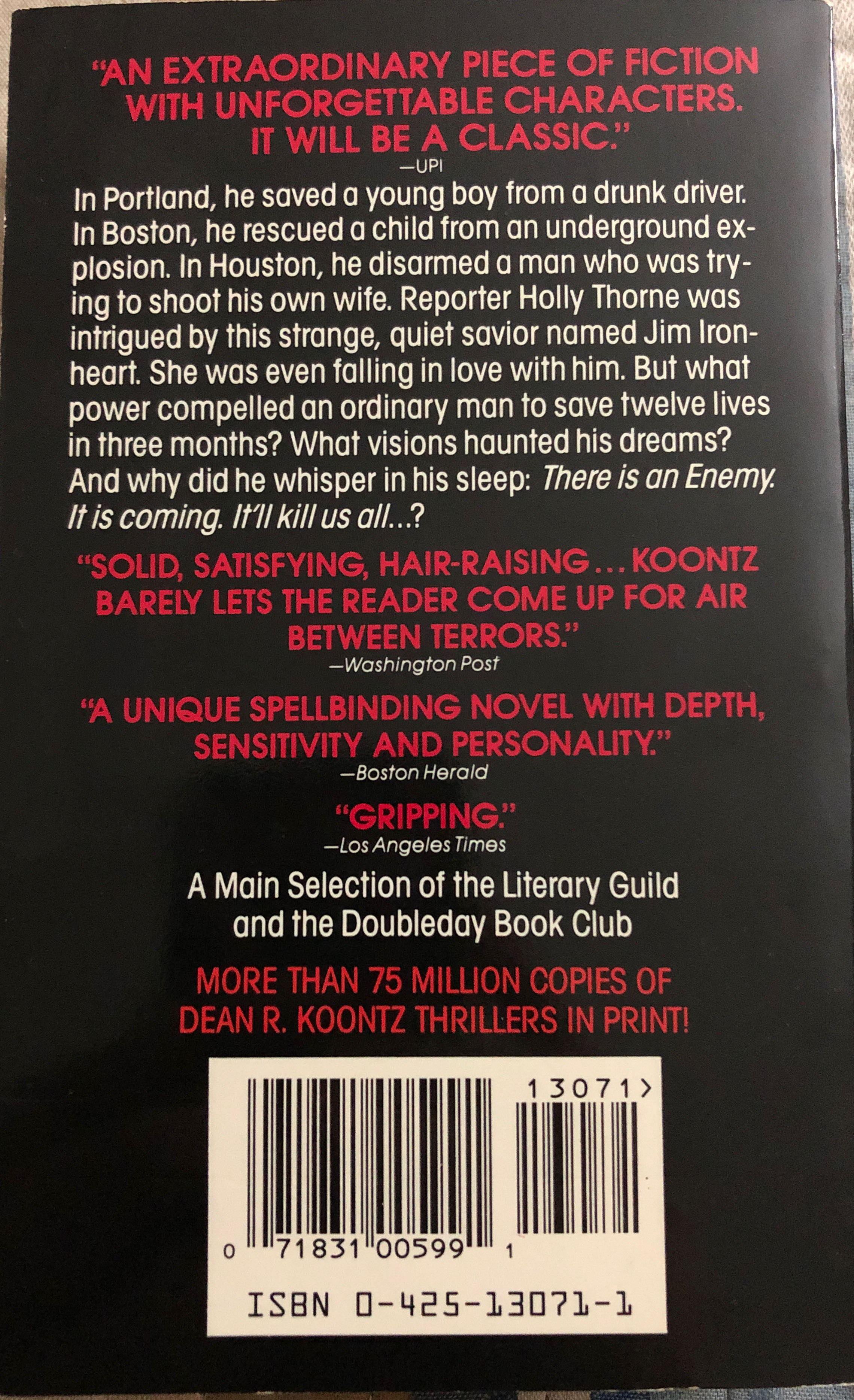 Cold Fire - Dean Koontz (Berkley Pub Group - Paperback) book collectible [Barcode 9780425130711] - Main Image 2