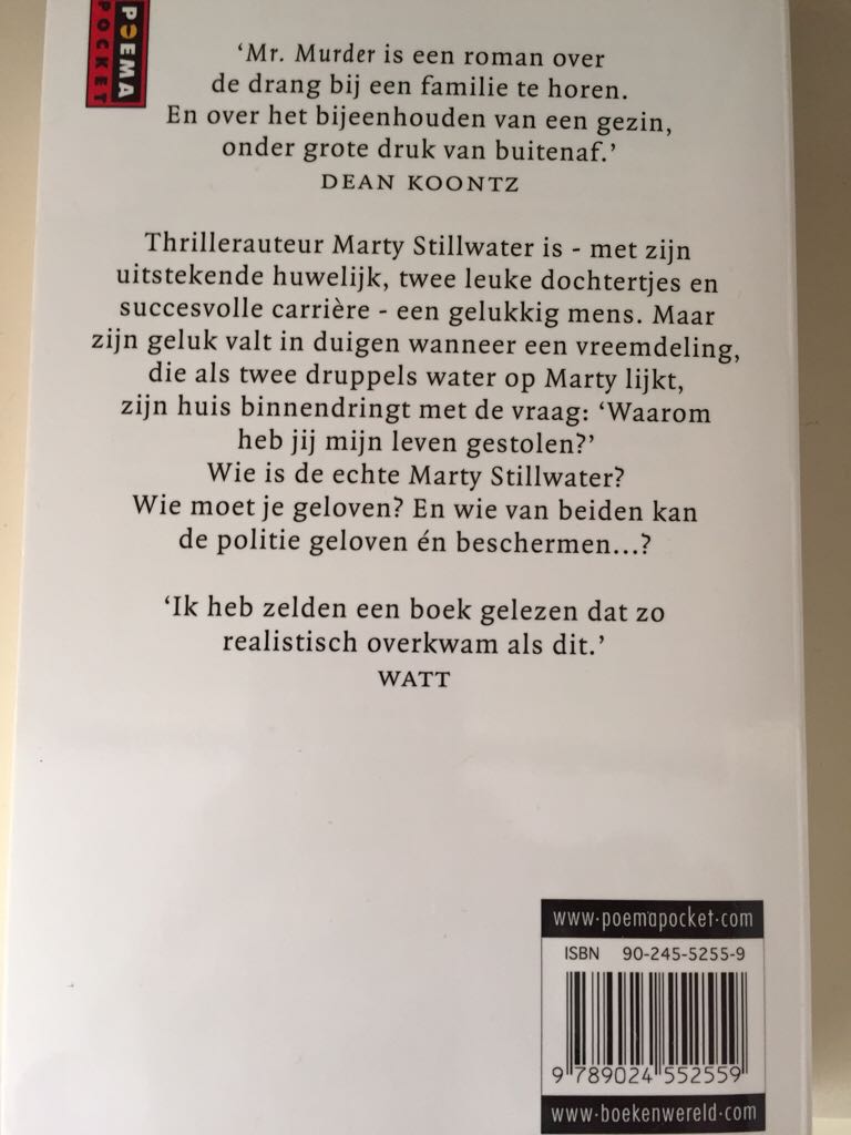 Mr. Murder - Dean Koontz book collectible [Barcode 9789024552559] - Main Image 2