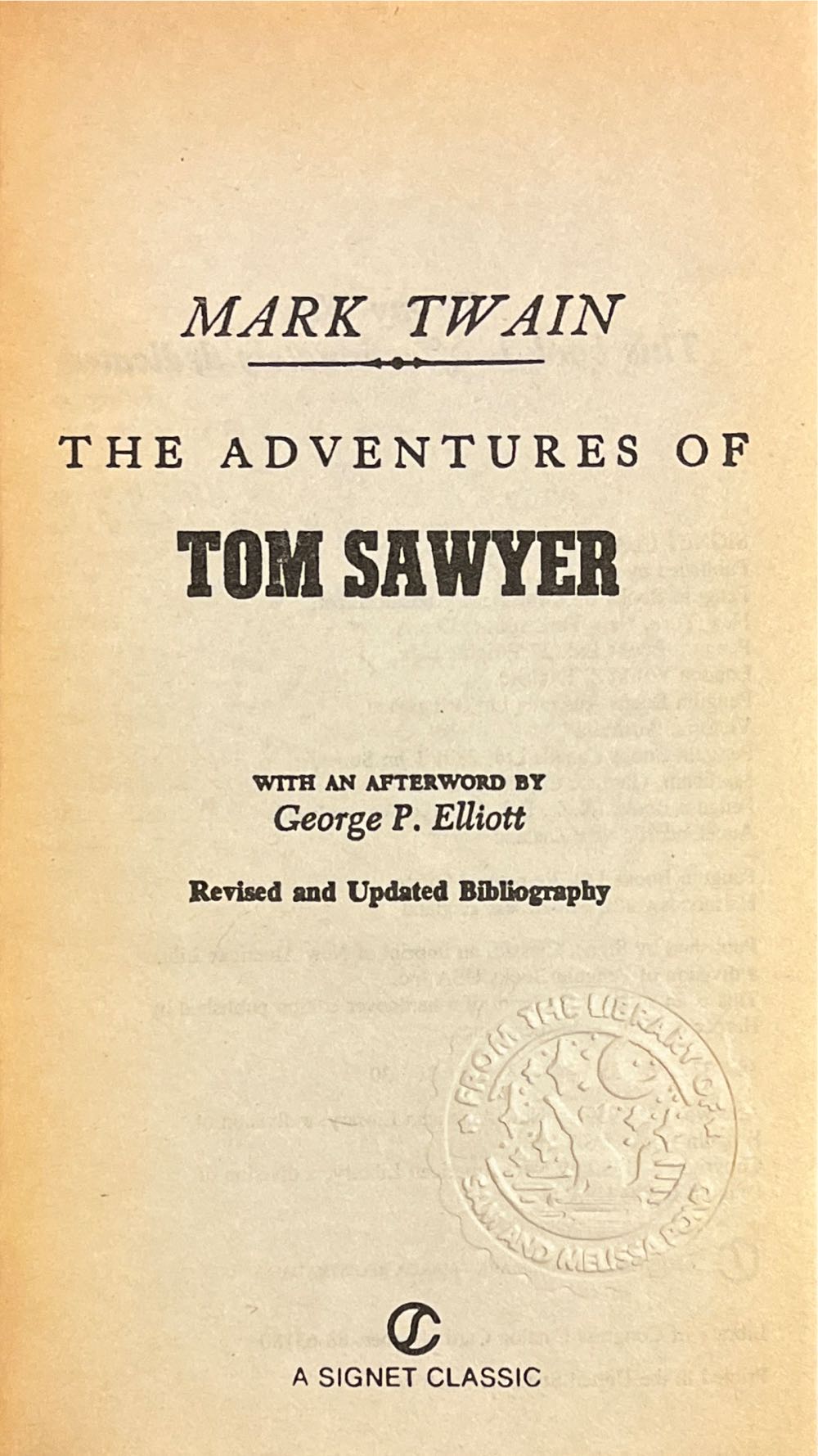 The Adventures of Tom Sawyer - Mark Twain (The Penguin Group - Paperback) book collectible [Barcode 9780451523556] - Main Image 3