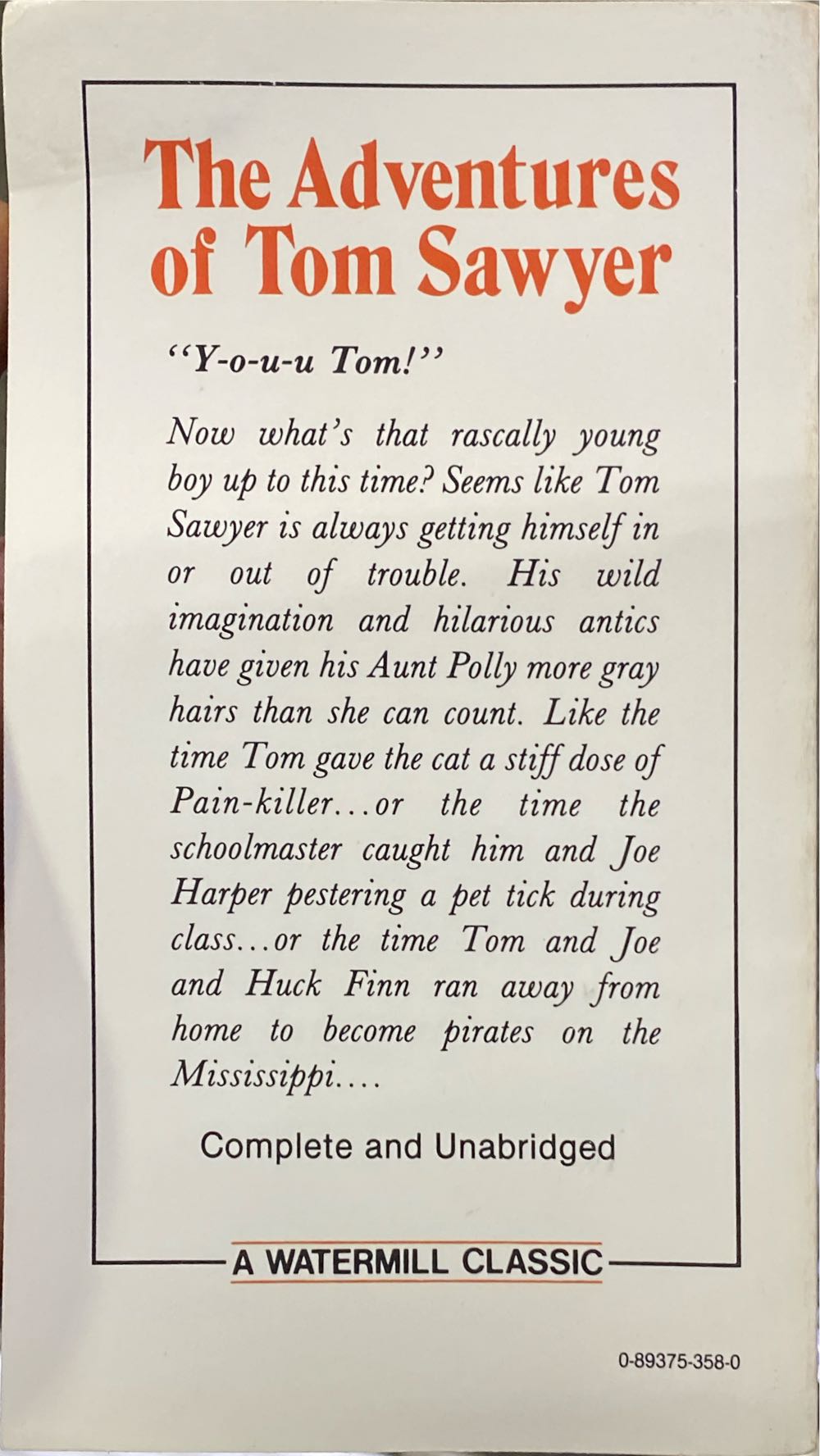 The Adventures of Tom Sawyer - Mark Twain (Troll Communications) book collectible [Barcode 9780893753580] - Main Image 2