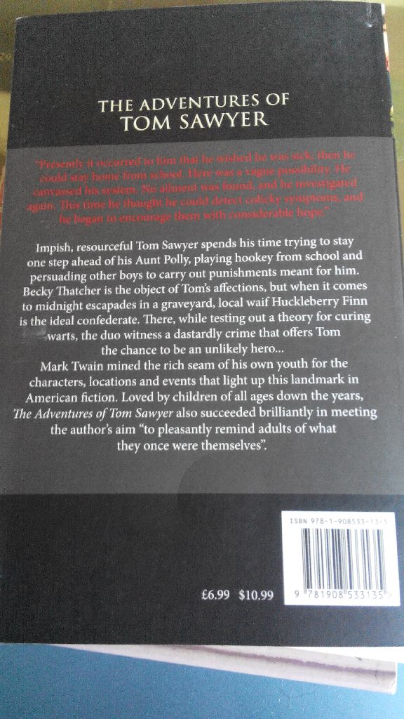 Adventures of Tom Sawyer, The - Mark Twain (Transatlantic Press - Paperback) book collectible [Barcode 9781908533135] - Main Image 2