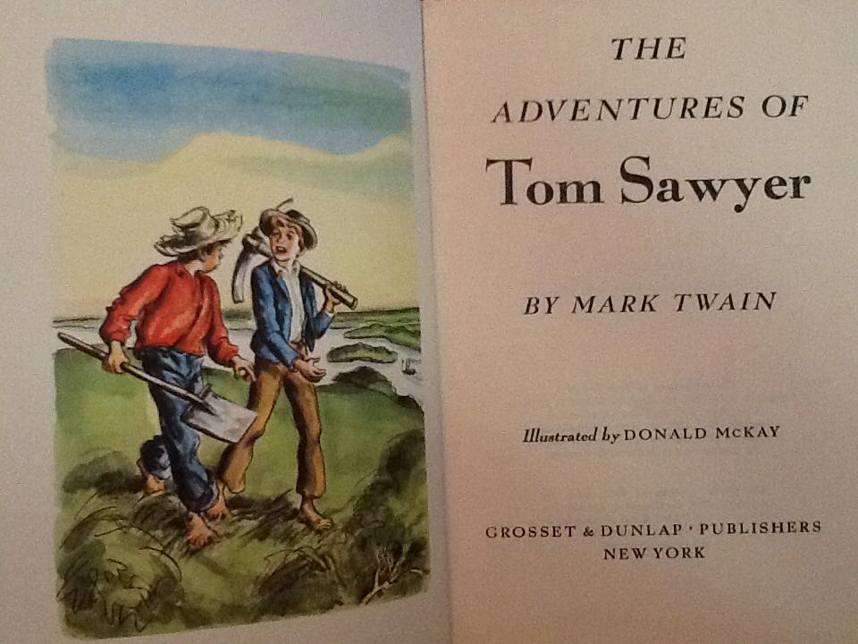 The Adventures of Tom Sawyer - Mark Twain (Grosset & Dunlap - Hardcover) book collectible - Main Image 2