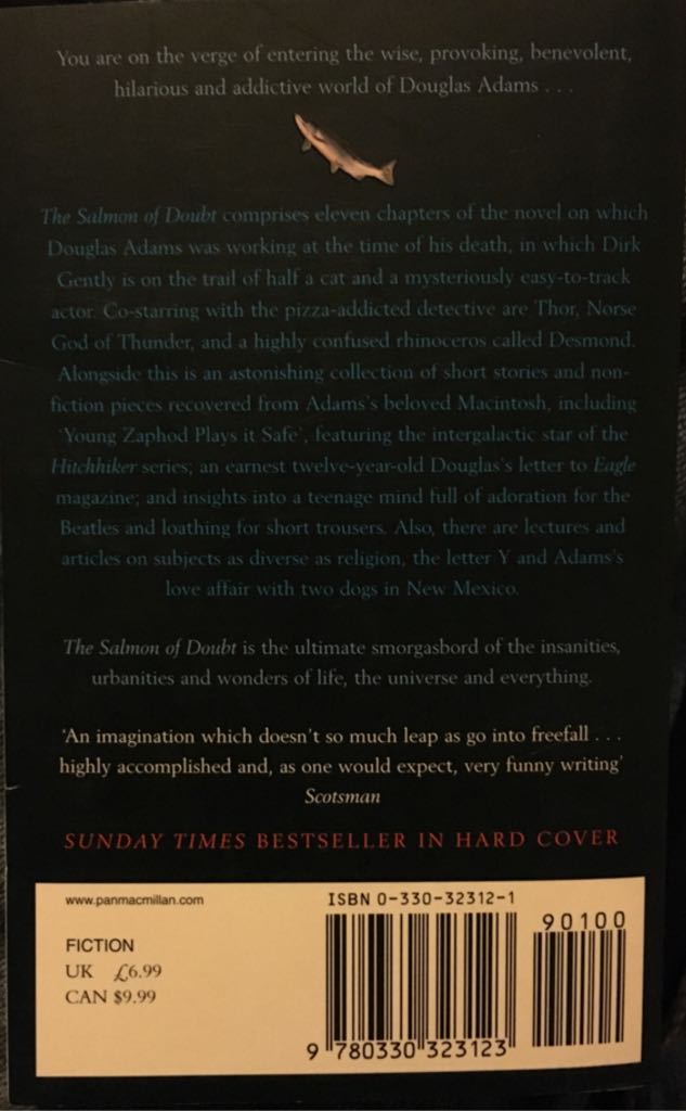 The Salmon of Doubt - Douglas Adams (Pan Books - Paperback) book collectible [Barcode 9780330323123] - Main Image 2