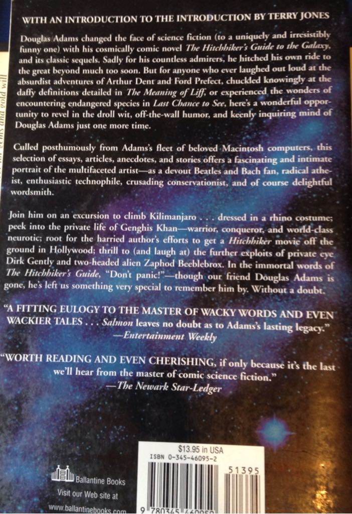 Salmon of Doubt, The - Douglas Adams (Ballantine Books - Paperback) book collectible [Barcode 9780345460950] - Main Image 2