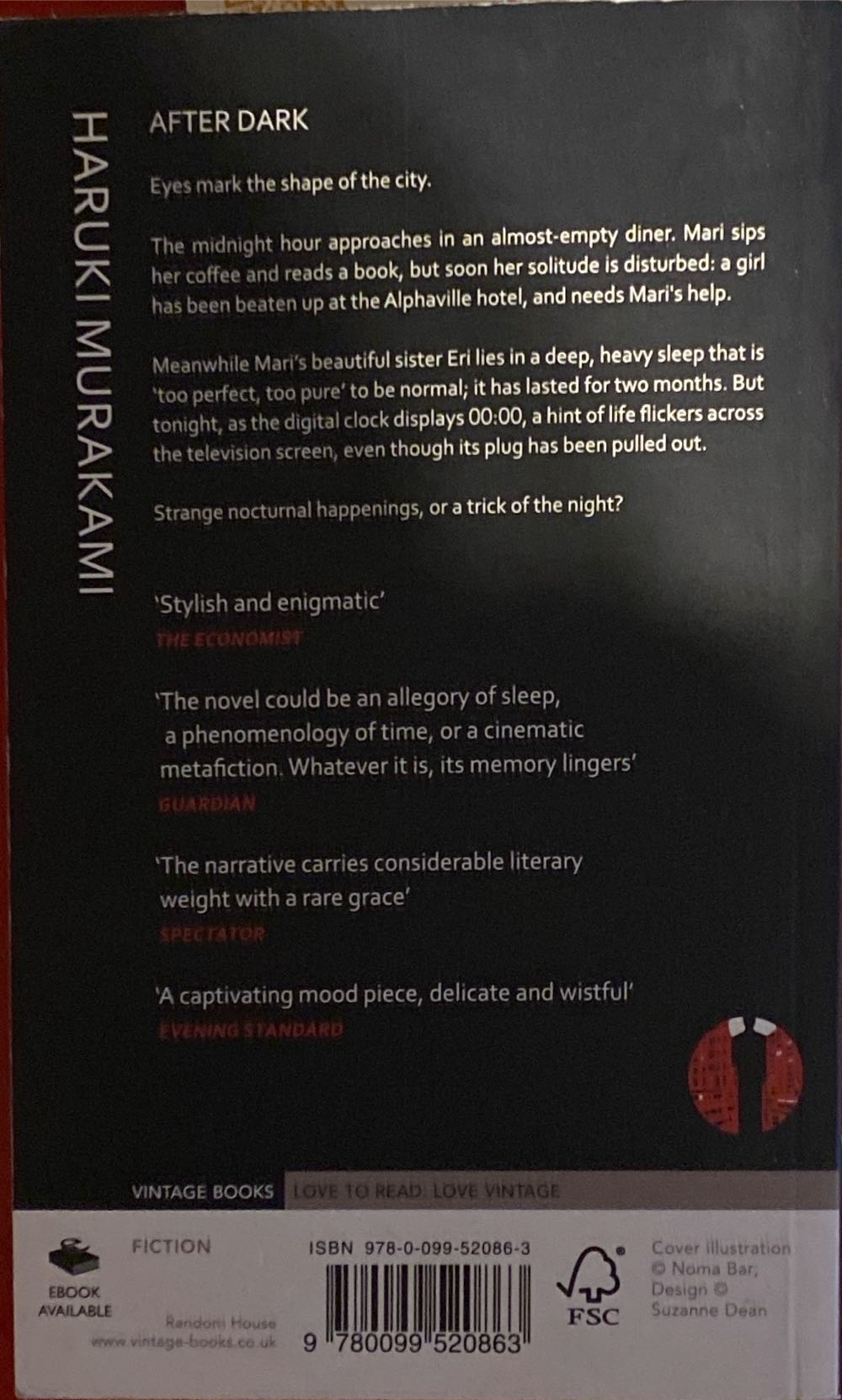 After Dark - Haruki Murakami (Vintage Books - Paperback) book collectible [Barcode 9780099520863] - Main Image 2